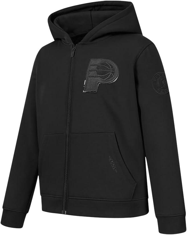 imagePro Standard Big Boys NBA Classic Triple Black Fleece Full Zip HoodieBlack