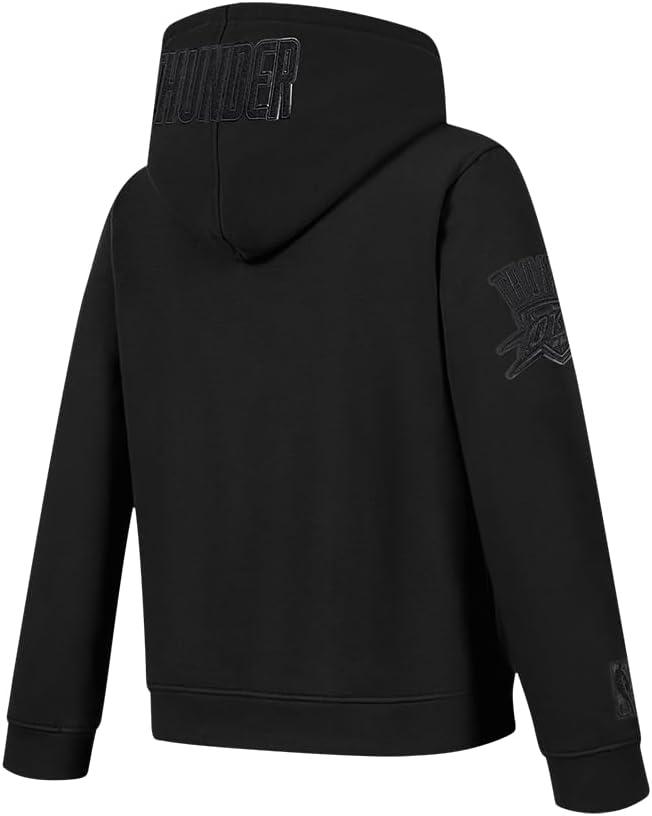 imagePro Standard Big Boys NBA Classic Triple Black Fleece Full Zip HoodieBlack
