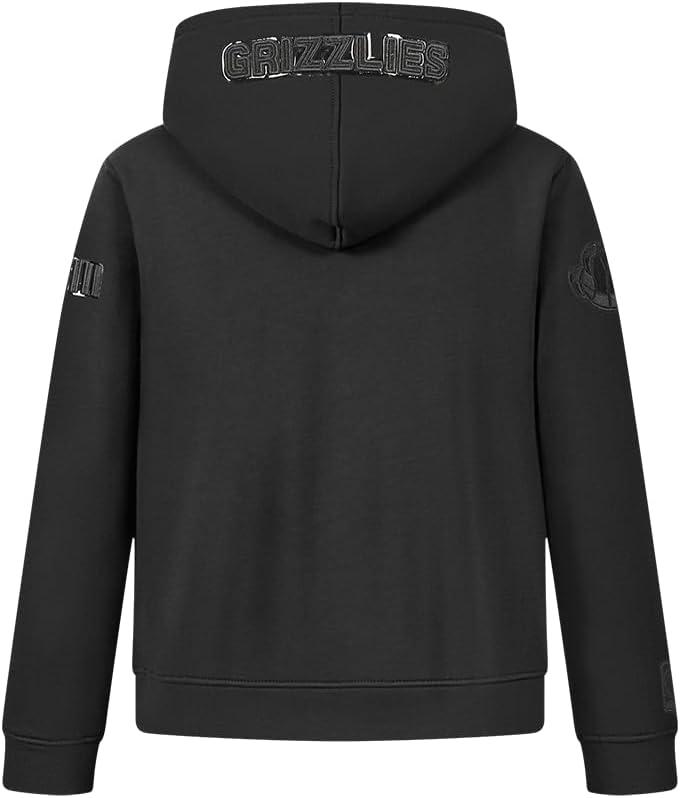 imagePro Standard Big Boys NBA Classic Triple Black Fleece Full Zip HoodieBlack