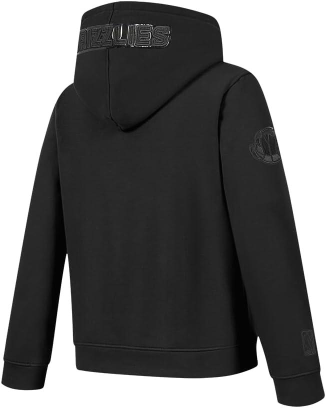 imagePro Standard Big Boys NBA Classic Triple Black Fleece Full Zip HoodieBlack