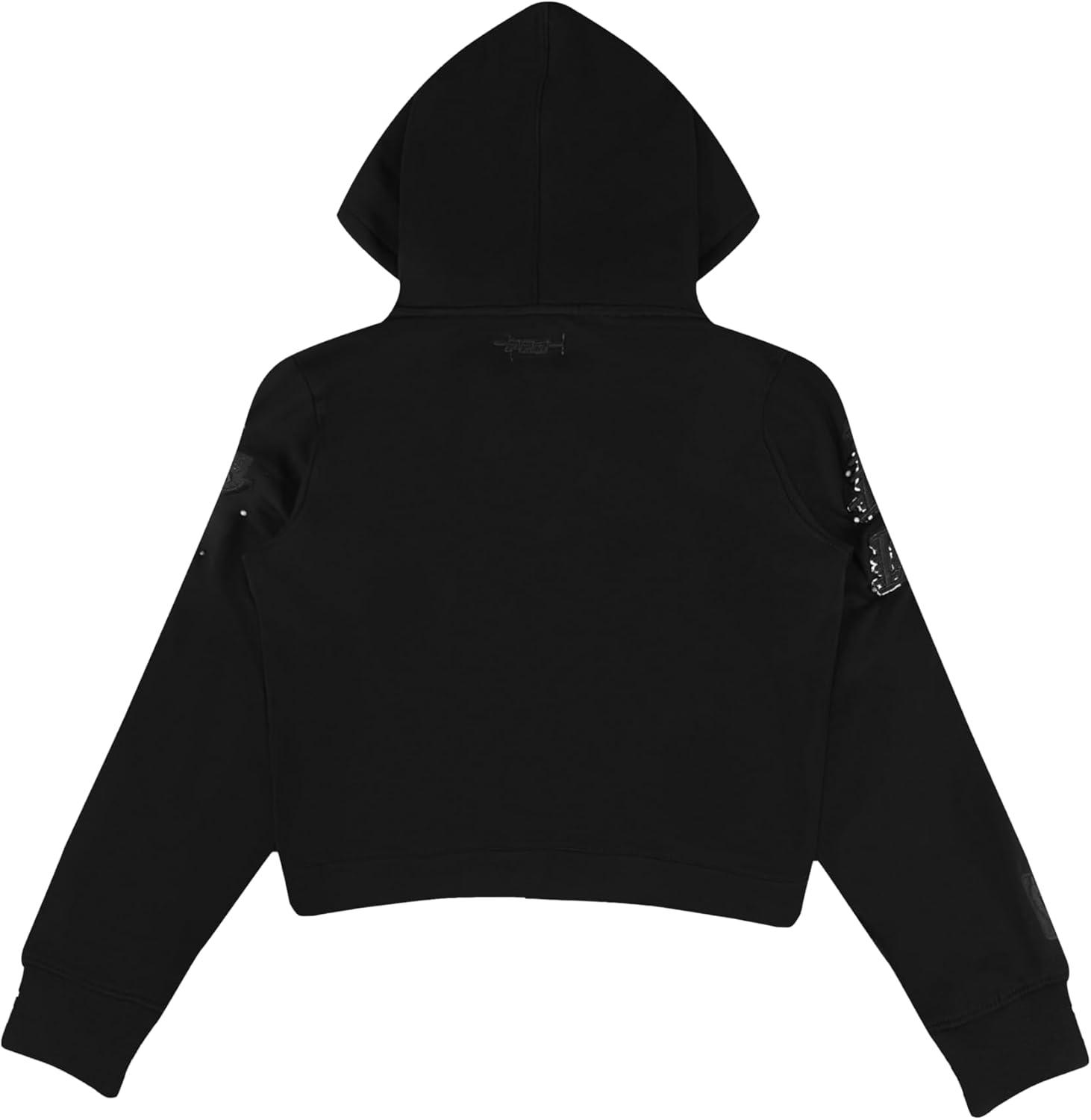 imagePro Standard Big Boys NBA Classic Triple Black Fleece Full Zip HoodieBlack