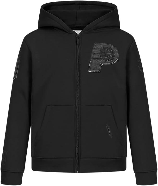 imagePro Standard Big Boys NBA Classic Triple Black Fleece Full Zip HoodieBlack
