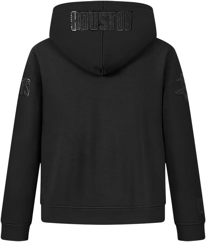 imagePro Standard Big Boys NBA Classic Triple Black Fleece Full Zip HoodieBlack