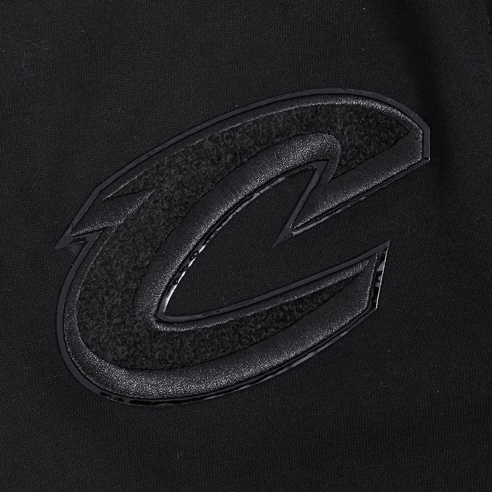 imagePro Standard Big Boys NBA Classic Triple Black Fleece Full Zip HoodieBlack