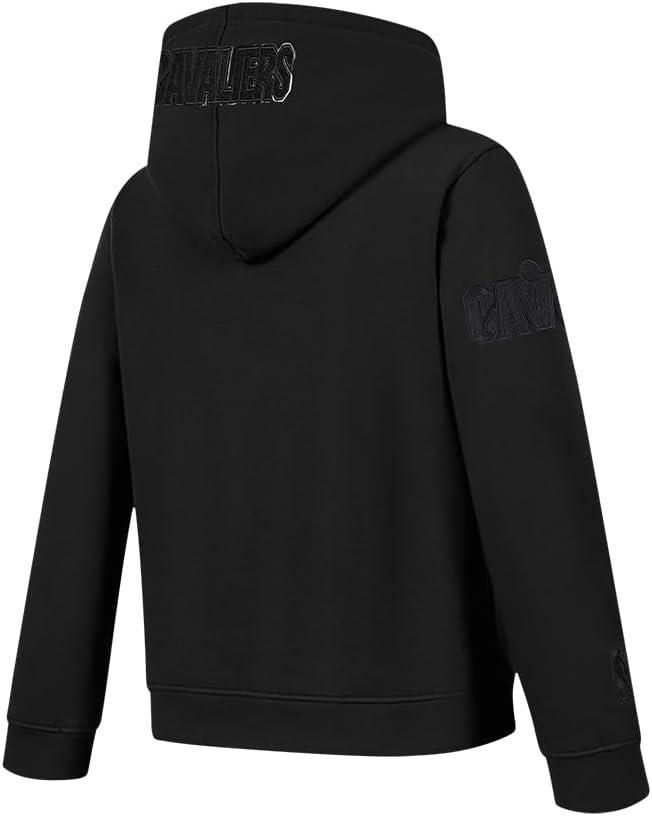 imagePro Standard Big Boys NBA Classic Triple Black Fleece Full Zip HoodieBlack