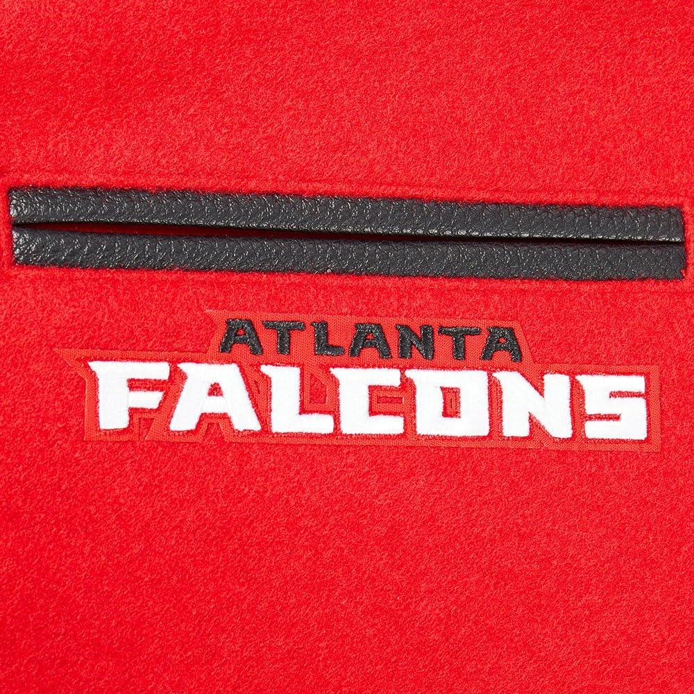 imagePro Standard Big Boys NFL Atlanta Falcons Classic Chenille Varsity Jacket RedBlack L