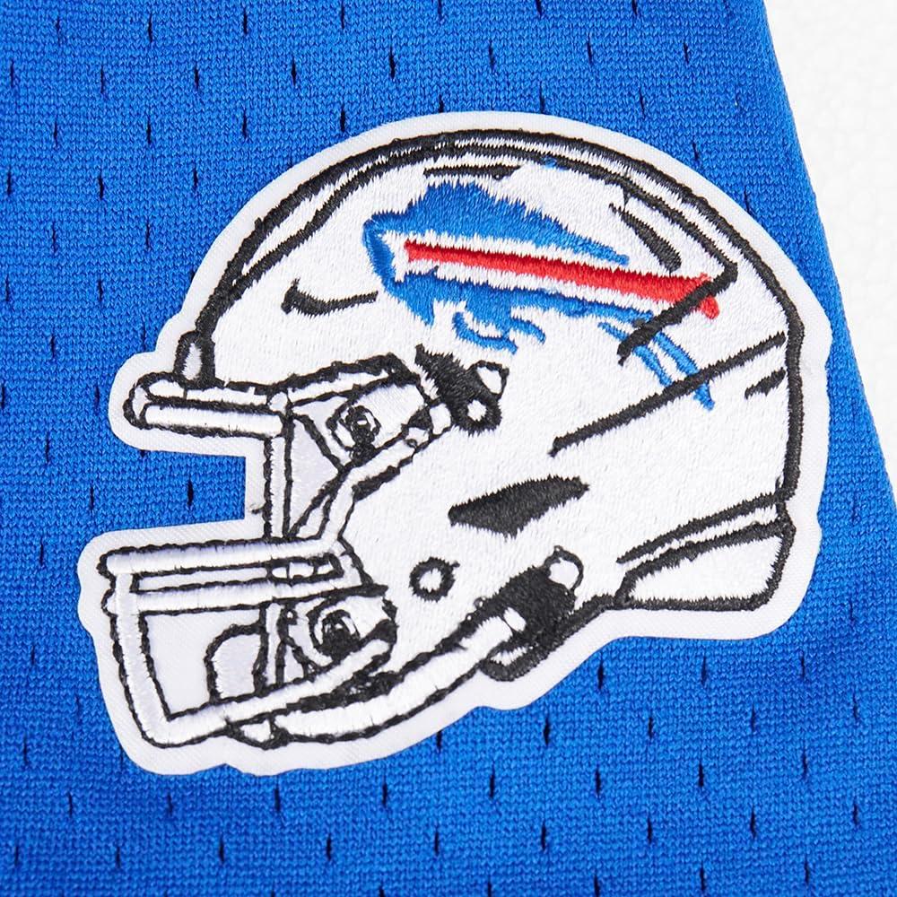 imagePro Standard Big Boys NFL Buffalo Bills Mesh Button Down Mesh Top Royal BlueRed M
