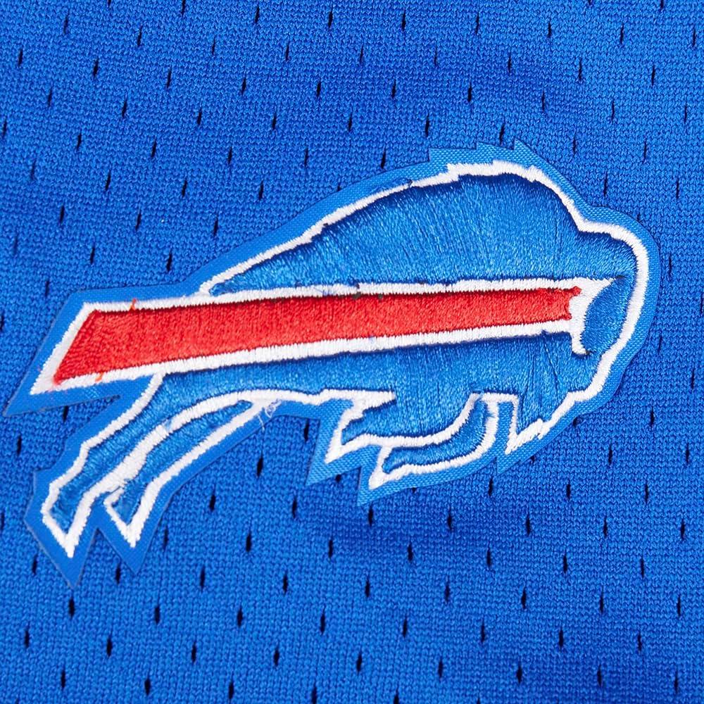 imagePro Standard Big Boys NFL Buffalo Bills Mesh Button Down Mesh Top Royal BlueRed M