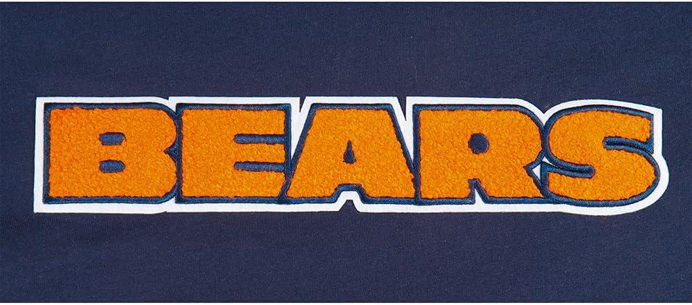 imagePro Standard Big Boys NFL Chicago Bears Classic Chenille Short Sleeve Tee Midnight Navy M