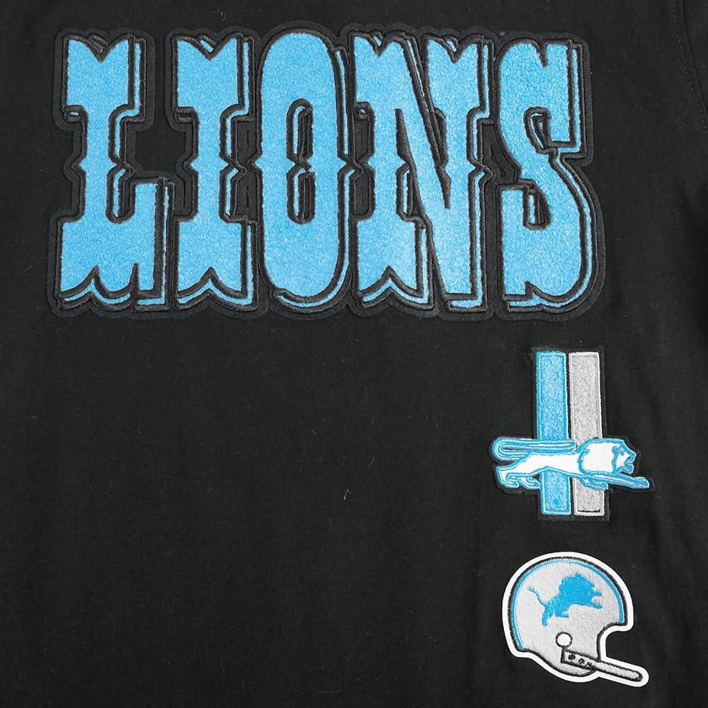 imagePro Standard Big Boys NFL Detroit Lions Retro Classics Taping Tee Black M