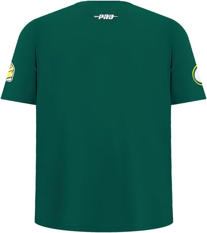 imagePro Standard Big Boys NFL Green Bay Packers Classic Chenille Short Sleeve Tee Forest Green S