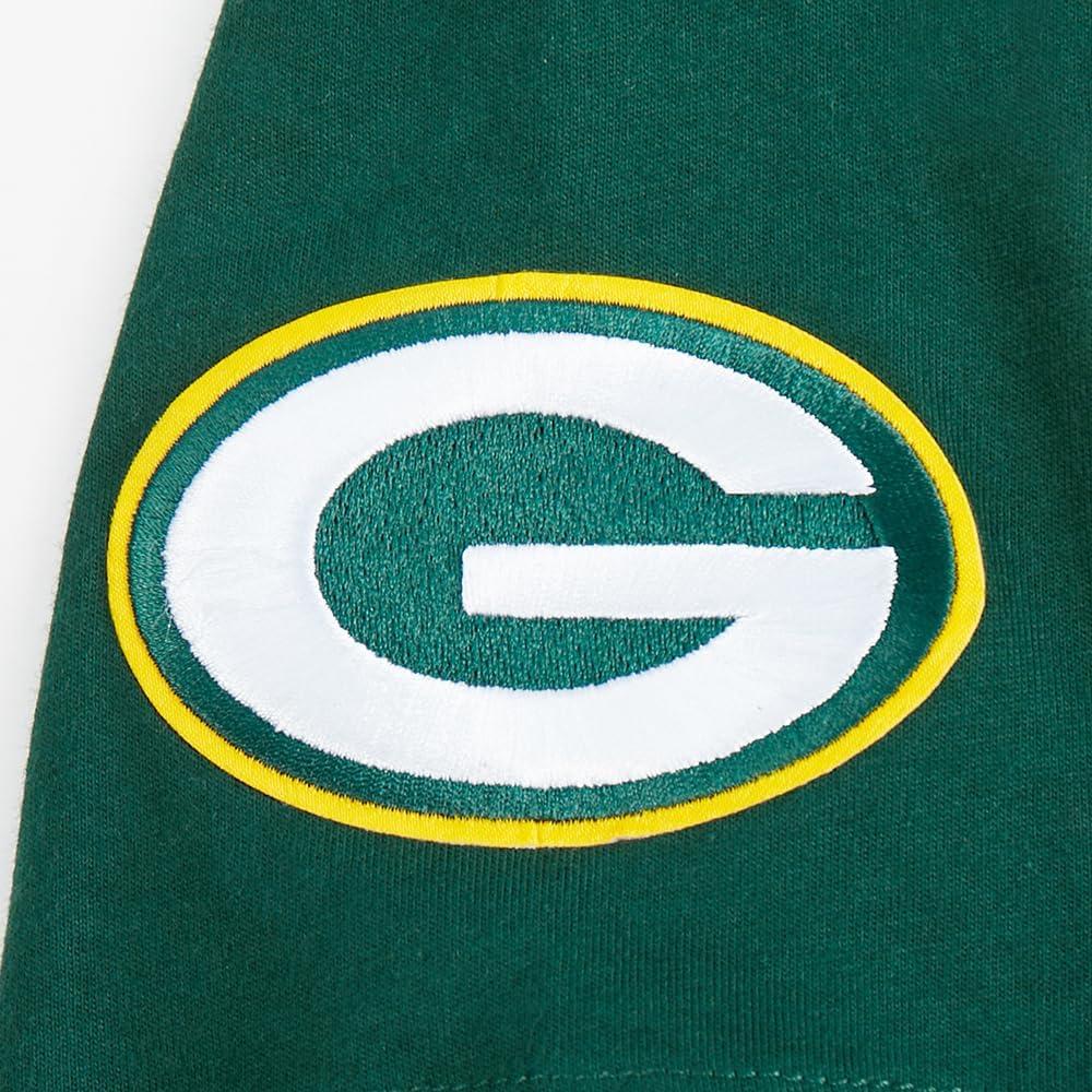 imagePro Standard Big Boys NFL Green Bay Packers Classic Chenille Short Sleeve Tee Forest Green S