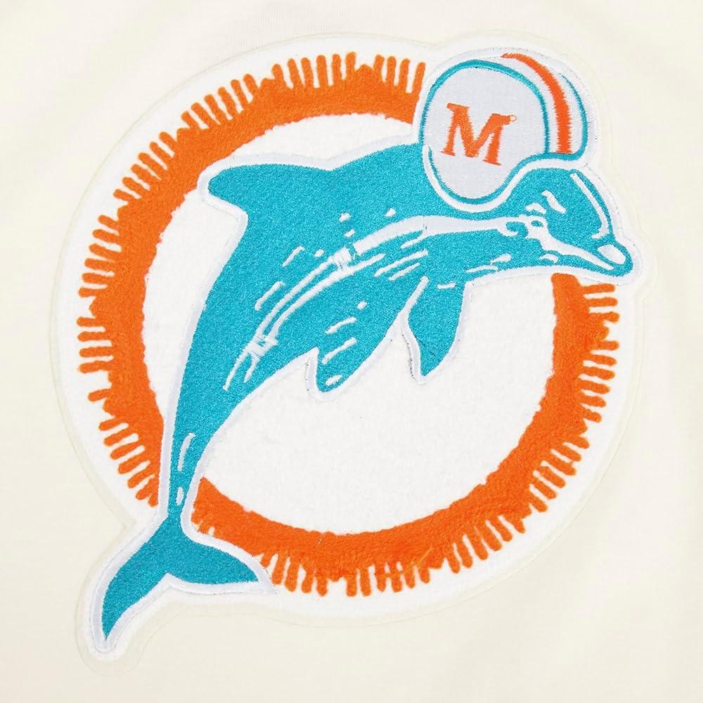 imagePro Standard Big Boys NFL Miami Dolphins Retro Classics Short Sleeve Tee Eggshell S