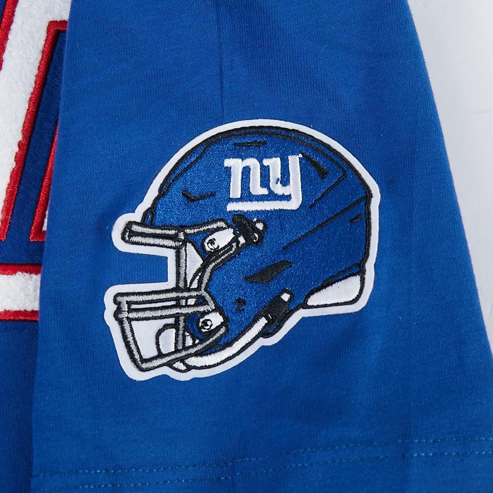imagePro Standard Big Boys NFL New York Giants Classic Chenille Short Sleeve Tee Dodger Blue M