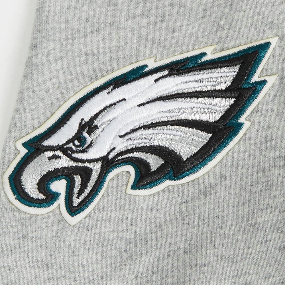 imagePro Standard Big Boys NFL Philadelphia Eagles Classic Chenille Short Sleeve Tee Heather Grey L
