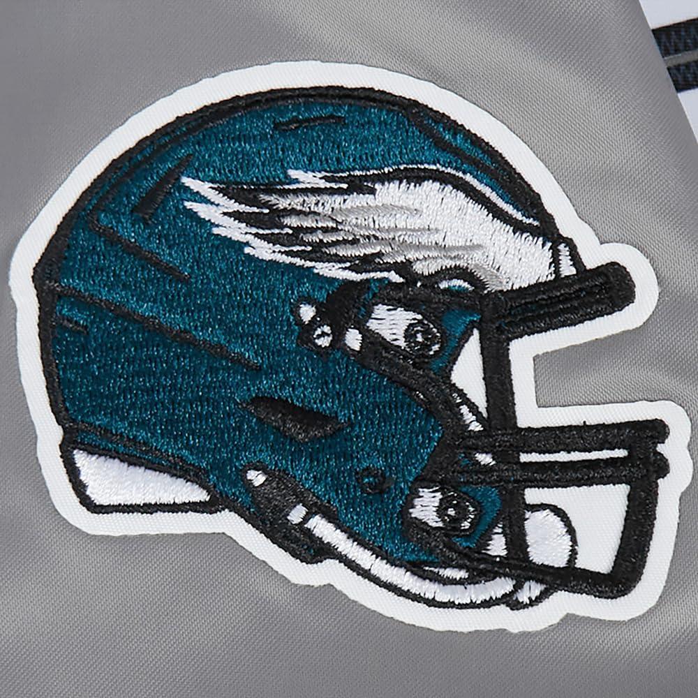 imagePro Standard Little Boys NFL Classic Chenille Satin JacketGray