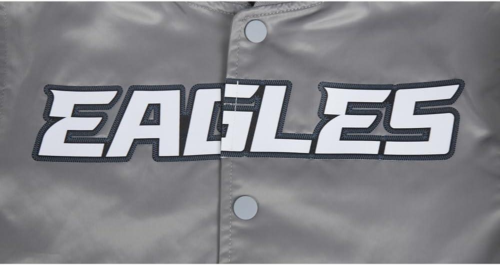 imagePro Standard Little Boys NFL Classic Chenille Satin JacketGray