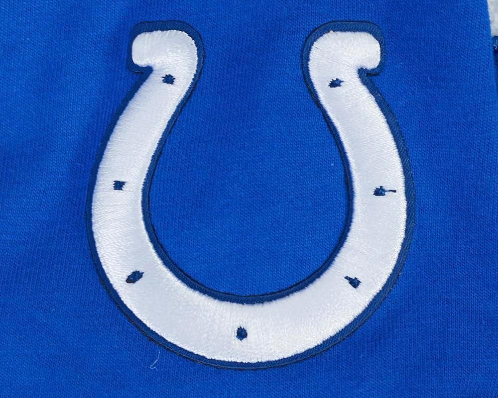 imagePro Standard Little Boys NFL Indianapolis Colts Classic Chenille Short Sleeve Tee Royal Blue