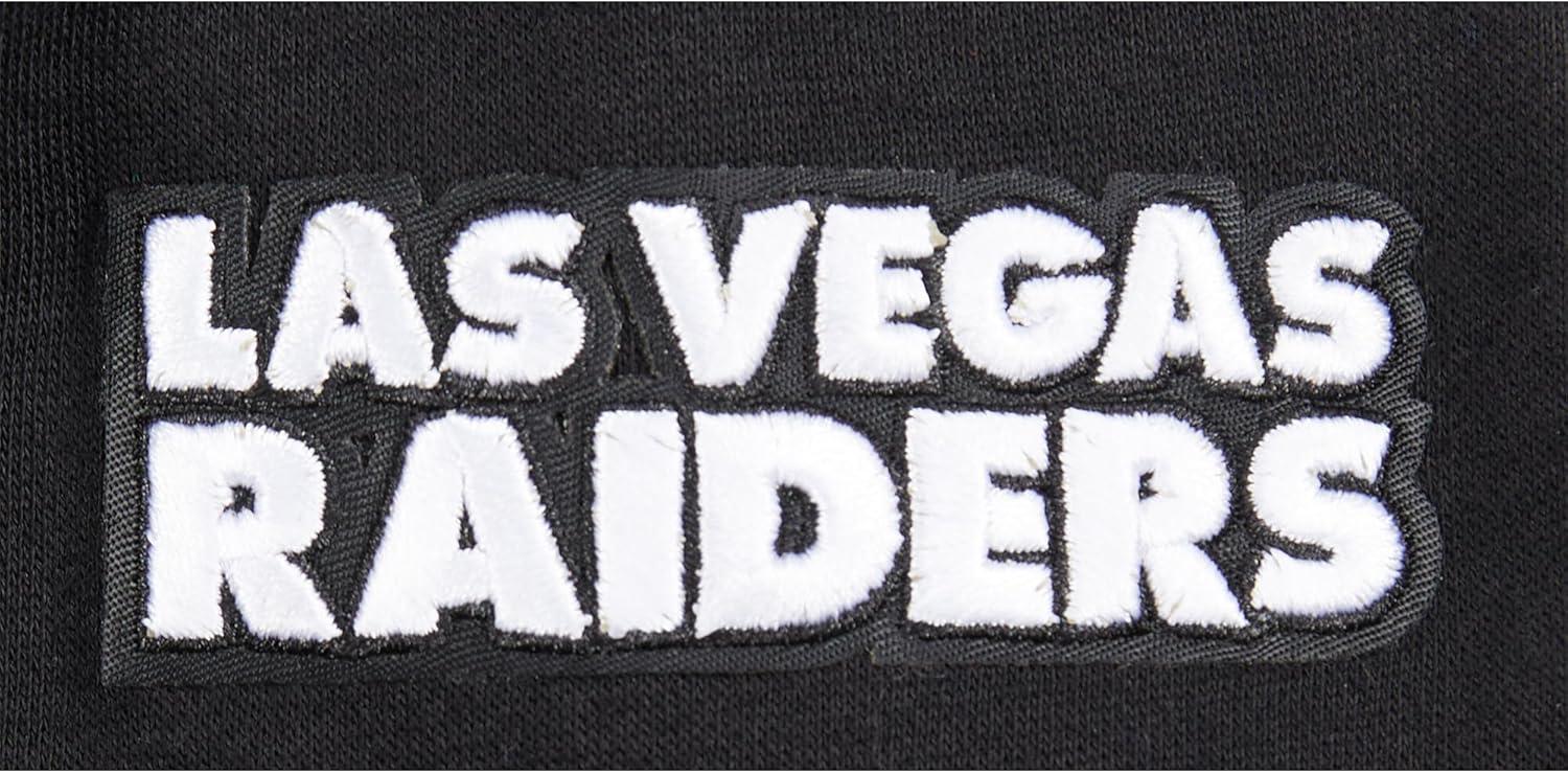 imagePro Standard Little Boys NFL Las Vegas Raiders Classic Chenille Pull Over Hoodie Black