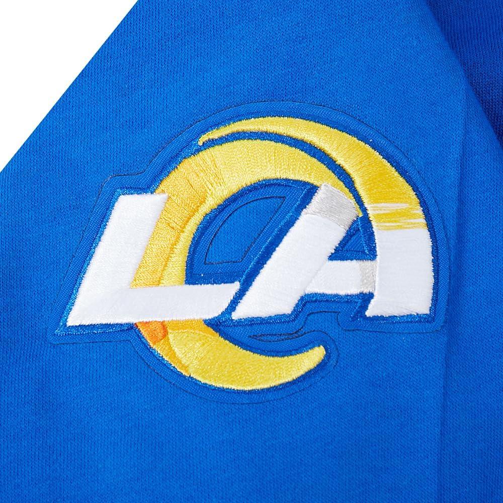 imagePro Standard Little Boys NFL Los Angeles Rams Classic Chenille Full Zip Hoodie Royal Blue