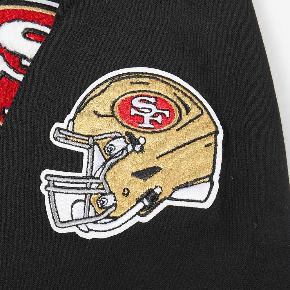 imagePro Standard Little Boys NFL San Francisco 49Ers Classic Chenille Full Zip Hoodie Black