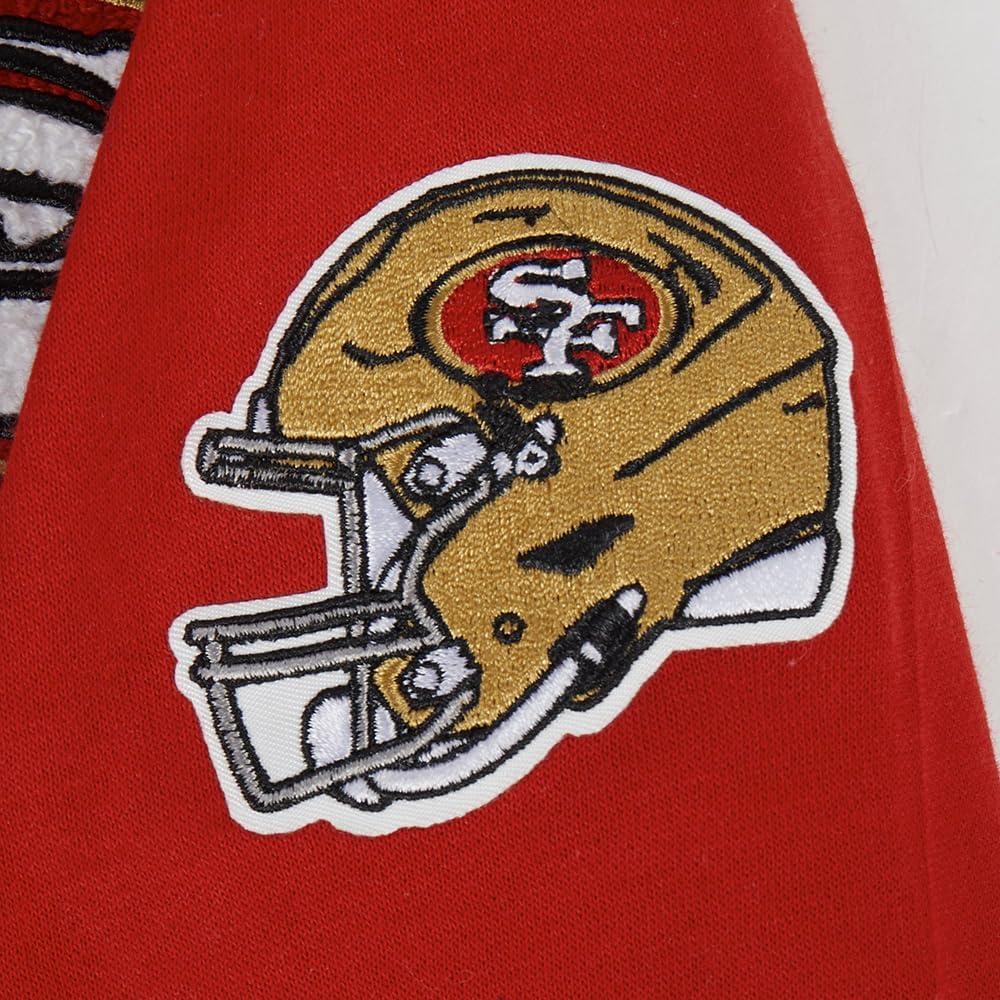 imagePro Standard Little Boys NFL San Francisco 49Ers Classic Chenille Full Zip Hoodie Red