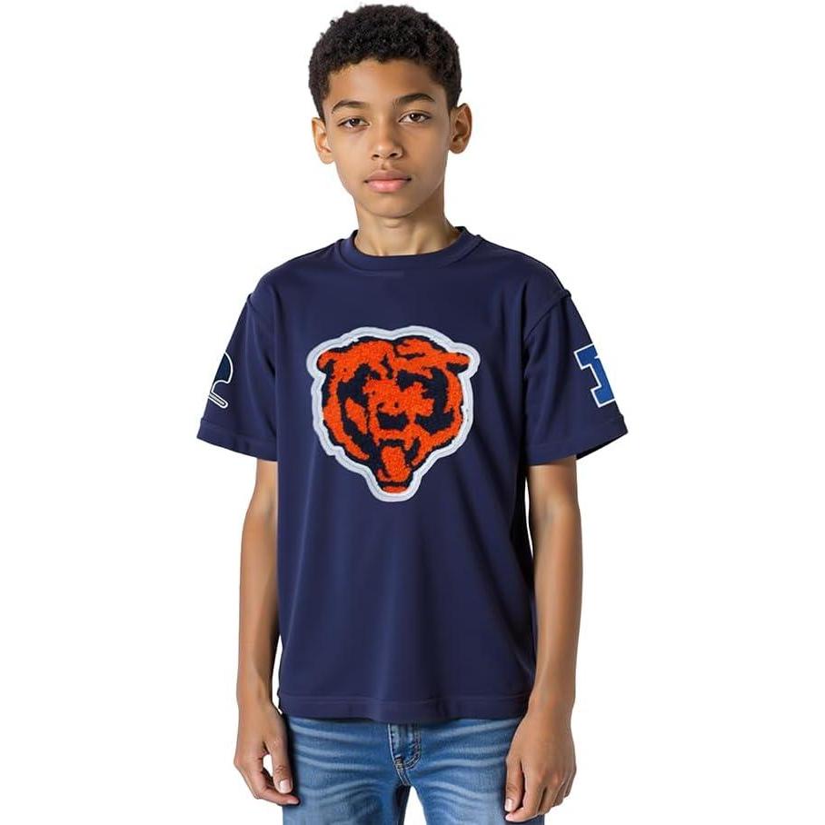 imagePro Standard Little Boys NFL Chicago Bears Retro Classics Short Sleeve Tee Midnight Navy