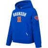 Pro Standard Big Boys NBA New York Knicks Jalen Brunson #11 Classic Player Pull Over Hoodie Royal Blue S