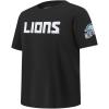 Pro Standard Big Boys NFL Detroit Lions Classic Chenille Short Sleeve Tee Black M