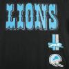 Pro Standard Big Boys NFL Detroit Lions Retro Classics Taping Tee Black M