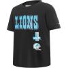 Pro Standard Big Boys NFL Detroit Lions Retro Classics Taping Tee Black M