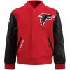 Pro Standard Big Boys NFL Atlanta Falcons Classic Chenille Varsity Jacket Red/Black L