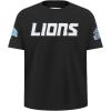 Pro Standard Big Boys NFL Detroit Lions Classic Chenille Short Sleeve Tee Black M