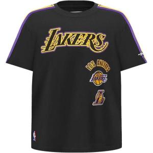 Pro Standard Big Boys NBA Los Angeles Lakers Retro Classics Short Sleeve Taping Tee Black/Purple L
