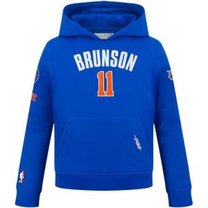 Pro Standard Big Boys NBA New York Knicks Jalen Brunson #11 Classic Player Pull Over Hoodie Royal Blue S