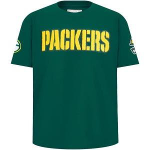 Pro Standard Big Boys NFL Green Bay Packers Classic Chenille Short Sleeve Tee Forest Green XL