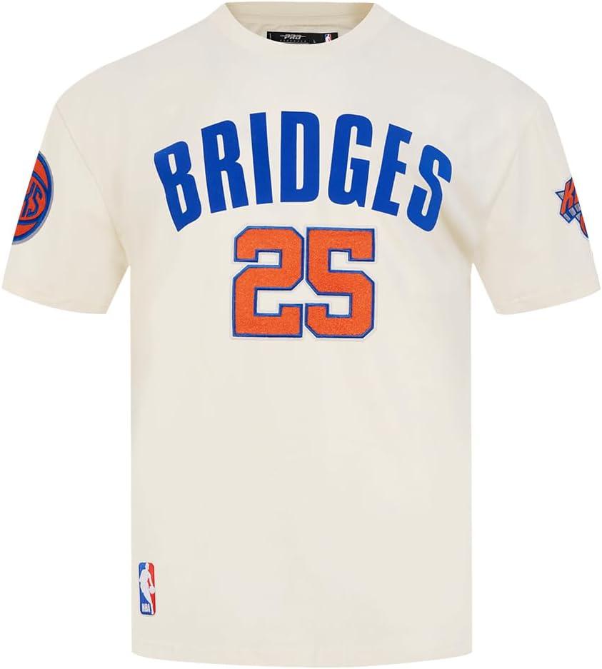 imagePro Standard Mens NBA New York Knicks Classic Player Short Sleeve Taping TeeEggshellRoyal Blue