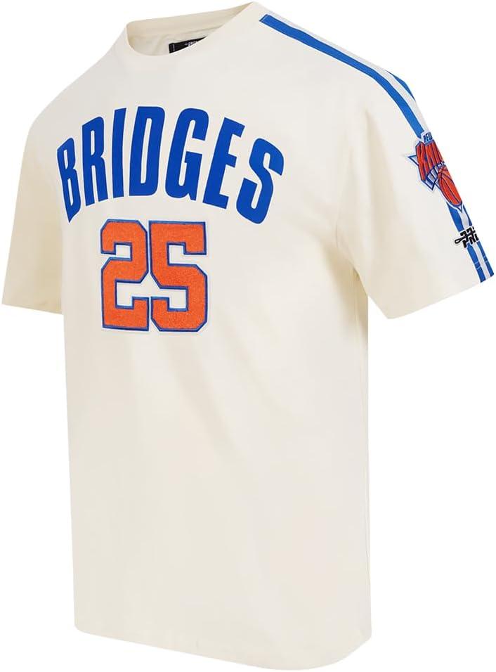 imagePro Standard Mens NBA New York Knicks Classic Player Short Sleeve Taping TeeEggshellRoyal Blue
