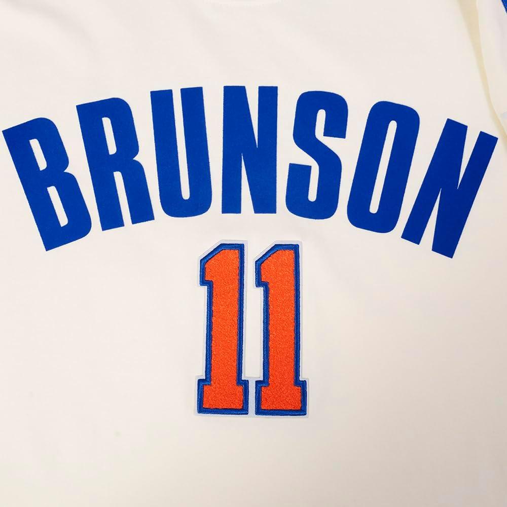 imagePro Standard Mens NBA New York Knicks Classic Player Short Sleeve Taping TeeEggshellRoyal Blue