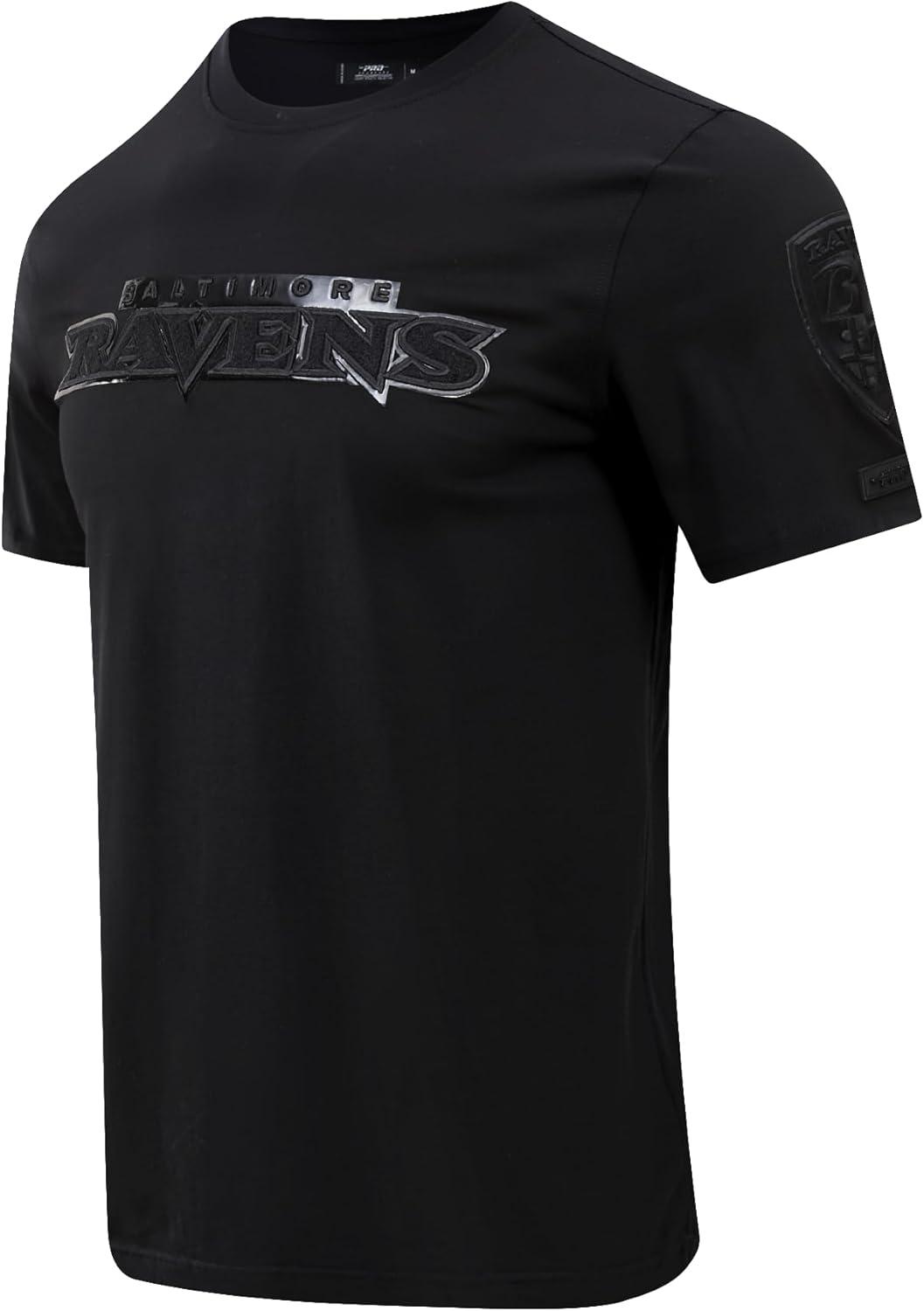 imagePro Standard Mens NFL Classic Triple Black Short Sleeve TeeTriple Black