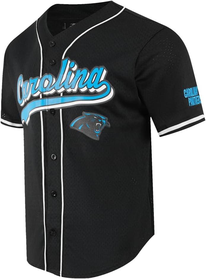 imagePro Standard Mens NFL Script Tail Button Down Mesh TopBlack