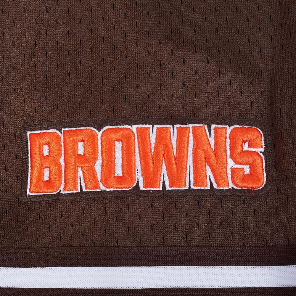 imagePro Standard Mens NFL Script Tail Button Down Mesh TopBrown