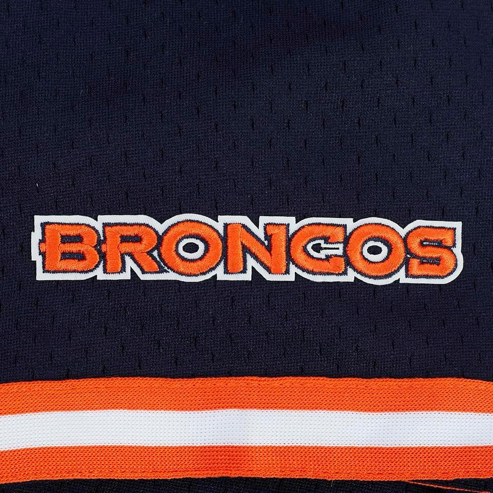 imagePro Standard Mens NFL Script Tail Button Down Mesh TopMidnight NavyOrange