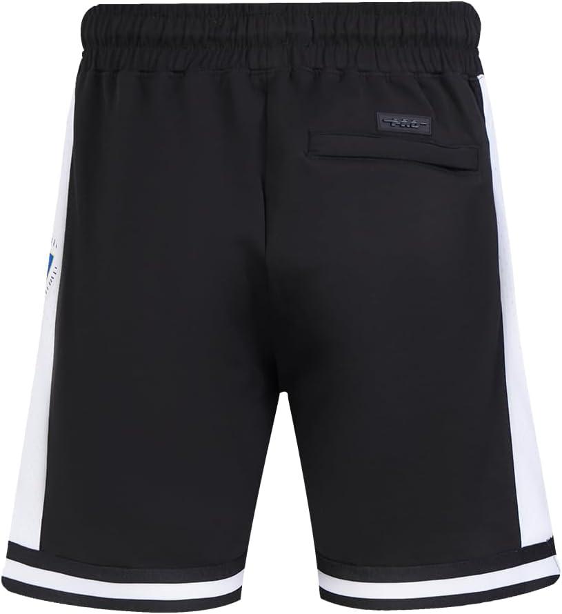 imagePro Standard NBA Mens Mens NBA DIY Pick Stitch Cotton Double Knit Athletic ShortBlack