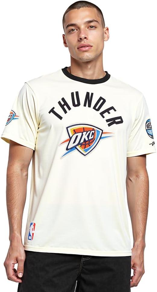 imagePro Standard NBA Mens Mens NBA Modern Originals Cotton Short Sleeve TeeEggshell Black