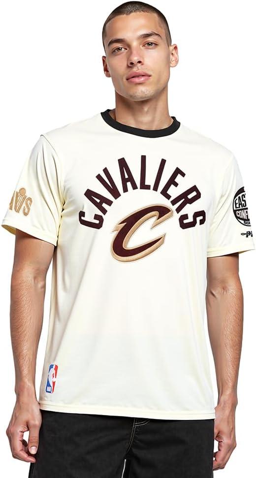 imagePro Standard NBA Mens Mens NBA Modern Originals Cotton Short Sleeve TeeEggshell Black
