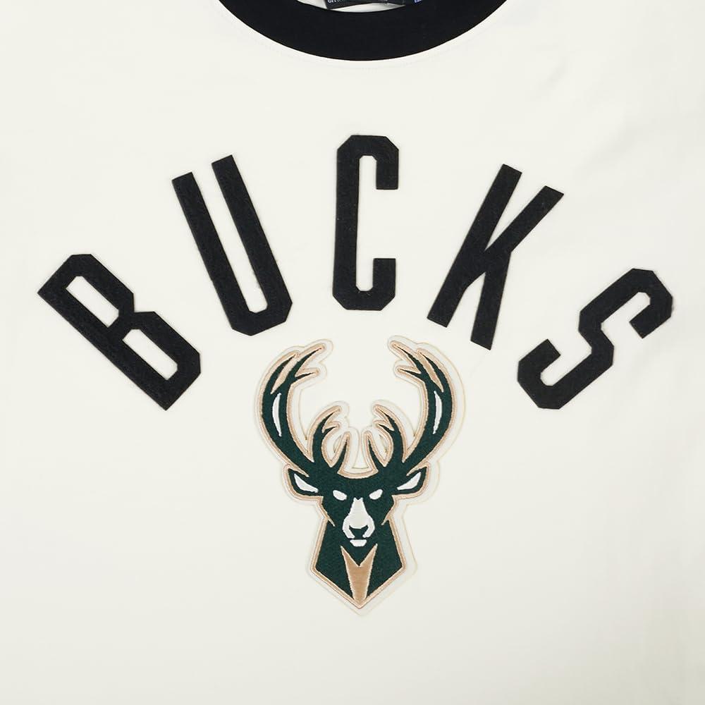 imagePro Standard NBA Mens Mens NBA Modern Originals Cotton Short Sleeve TeeEggshell Black
