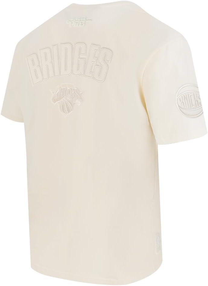 imagePro Standard NBA Mens Mens NBA New York Knicks Neutrals Player Cotton Short Sleeve TeeEggshell