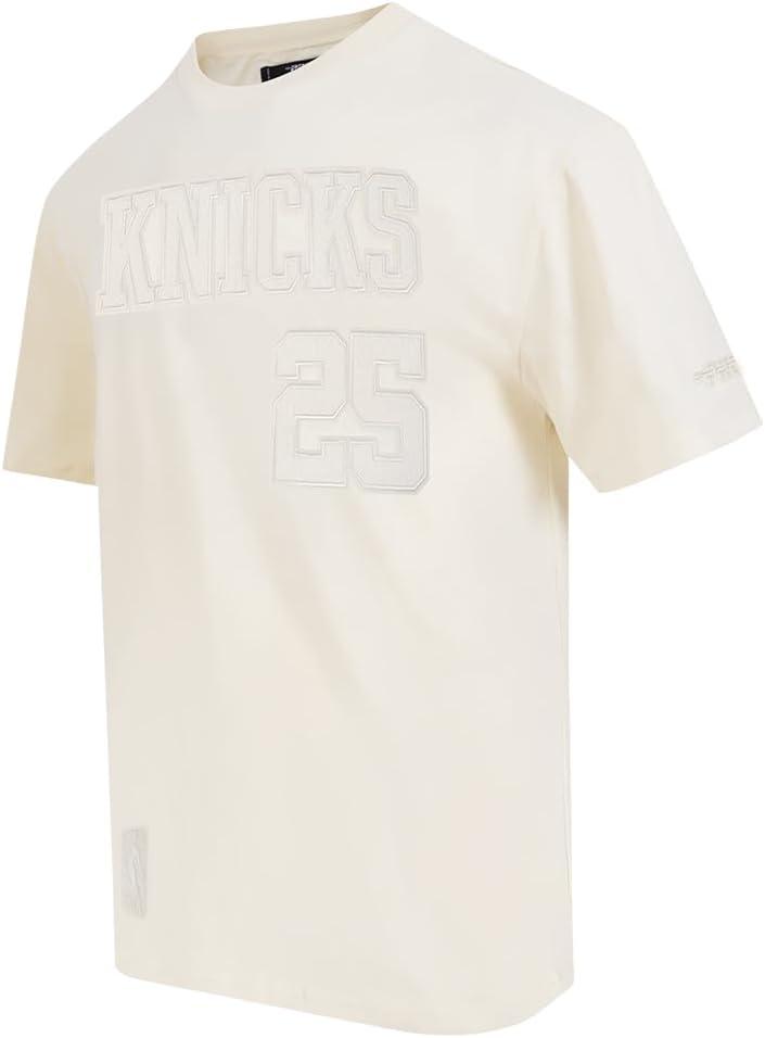 imagePro Standard NBA Mens Mens NBA New York Knicks Neutrals Player Cotton Short Sleeve TeeEggshell