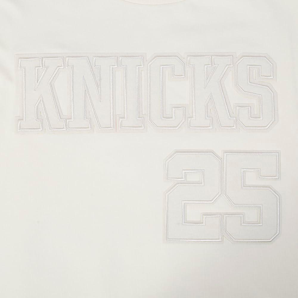 imagePro Standard NBA Mens Mens NBA New York Knicks Neutrals Player Cotton Short Sleeve TeeEggshell